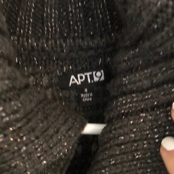 Charcoal w/ Silver Sparkle Button Up Sweater - Picture 3 of 5